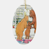 Goldilocks en de drie Beren Keramisch Ornament (Rechts)