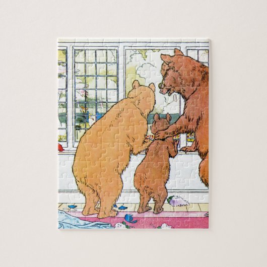 Goldilocks en de drie Beren Legpuzzel (Verticaal)