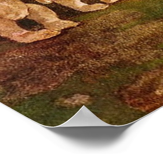 "Goldilocks en de drie Beren" Poster (Hoek)