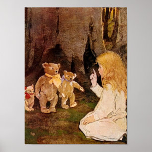 "Goldilocks en de drie Beren" Poster