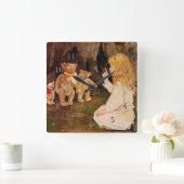 "Goldilocks en de drie Beren" Vierkante Klok (Huis)