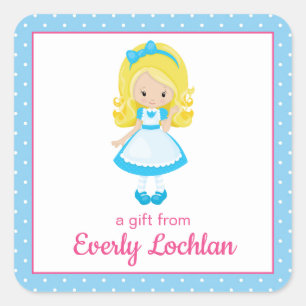 Goldilocks en de drie Beren Vierkante Sticker