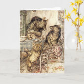 Goldilocks en Drie dragen Wenskaart Kaart (Gele Bloem)