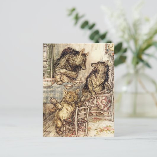 Goldilocks en het Briefkaart van drie Beren (Staand voorkant)