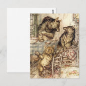 Goldilocks en het Briefkaart van drie Beren (Voorkant / Achterkant)