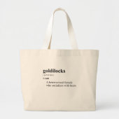 GOLDILOCKS GROTE TOTE BAG (Voorkant)