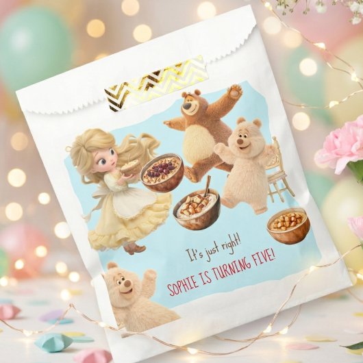 Goldilocks Verjaardag Bedankzakje