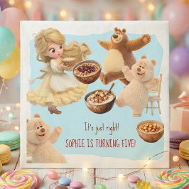 Goldilocks Verjaardag Servet