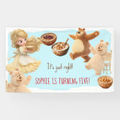 Goldilocks Verjaardag Spandoek (Horizontaal)