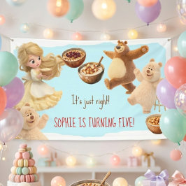 Goldilocks Verjaardag  Spandoek