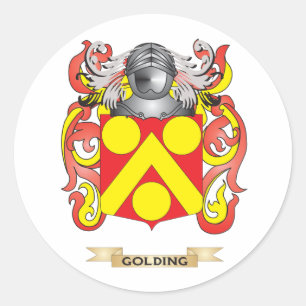Golding Coat of Arms (Family Crest) Ronde Sticker
