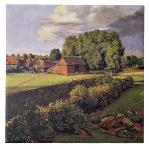 Golding Constable's Vloertuin, beroemd schilderij Tegeltje