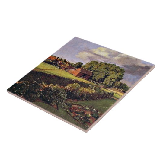 Golding Constable's Vloertuin, beroemd schilderij Tegeltje (Zijkant)