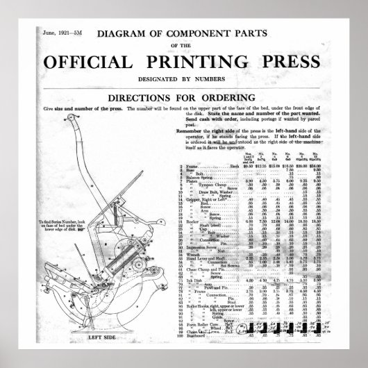Golding van briefperonderdelen poster groot en lee (Voorkant)