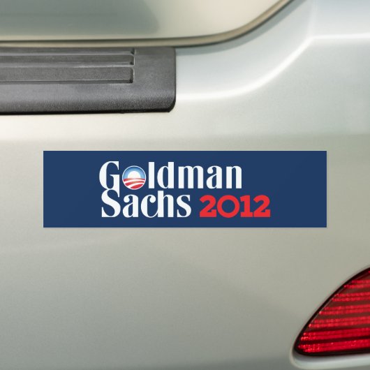 Goldman Sachs 2012 Bumpersticker (Op auto)