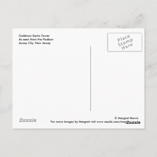 Goldman Sachs Tower Briefkaart (Achterkant)