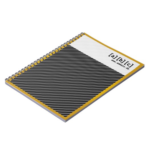 Goldrand notebook notitieboek (Linkerzijde)