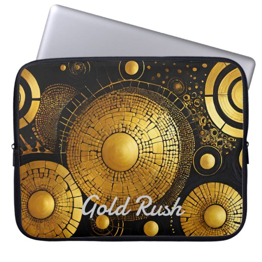 GoldRush 1-laptop, Hoesje Laptop Sleeve (Voorkant)
