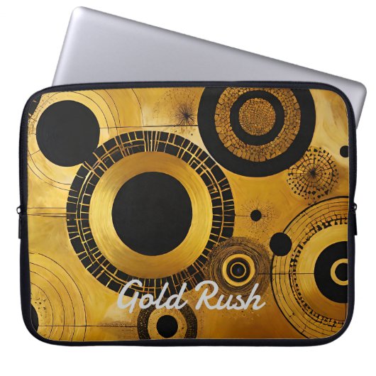 GoldRush 7-laptop Hoesje Laptop Sleeve (Voorkant)