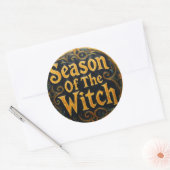 GoldSeasonOfTheWitch Ronde Sticker (Envelop)