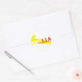 Goldshirt-Puglia-.png Ronde Sticker (Envelop)