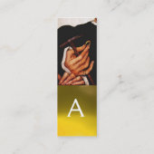 GOLDSMITH, PRECIES METALWORKER, GOLD JEWELRY ART MINI VISITEKAARTJE (Achterkant)