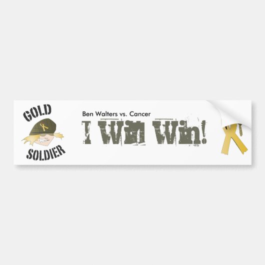 goldsoldaat_icon_1B.ai Bumpersticker (Voorkant)