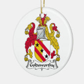 Goldsworthy Family Crest Keramisch Ornament (Links)