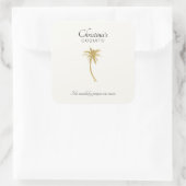 Goldtone Palm Tree Sticker (Tas)