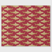 Goldtone Shark Wrapping Paper Cadeaupapier (Vlak)