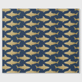 Goldtone Shark Wrapping Paper Cadeaupapier (Vlak)