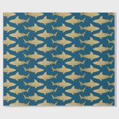 Goldtone Shark Wrapping Paper Cadeaupapier (Vlak)