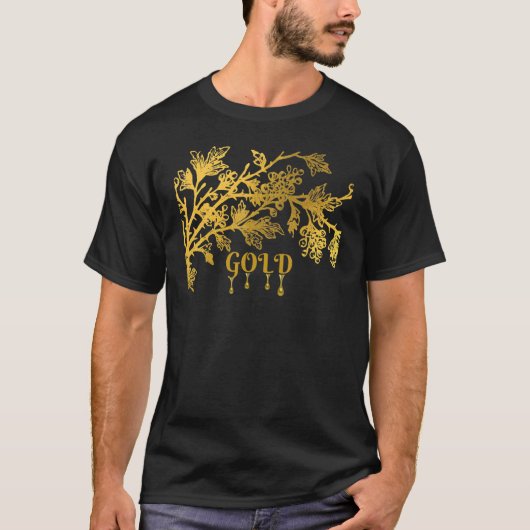 Goldu2026 Motivate Yourselfu2026hold Gold T-shirt (Voorkant)