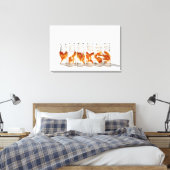 Goldvis 7 canvas afdruk (Insitu (Slaapkamer))