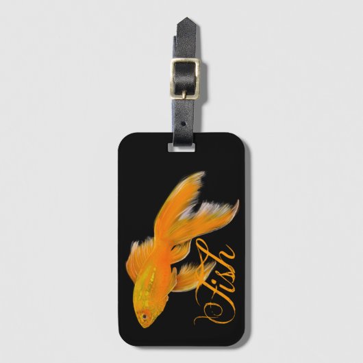 Goldvis Bagagelabel (Voorkant (verticaal))