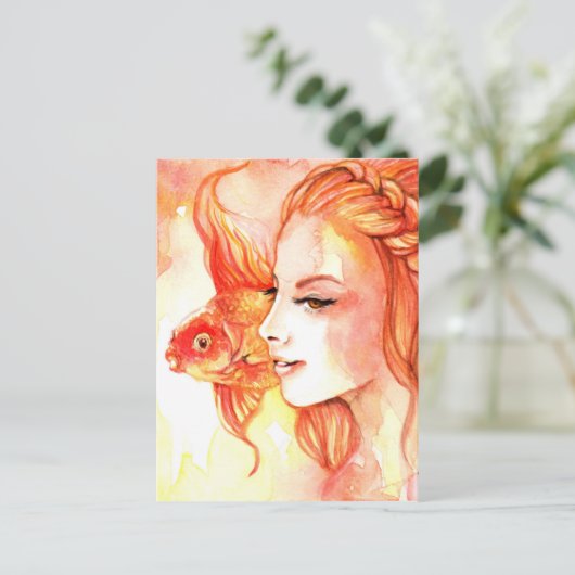 Goldvis Briefkaart (Staand voorkant)