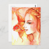 Goldvis Briefkaart (Voorkant / Achterkant)