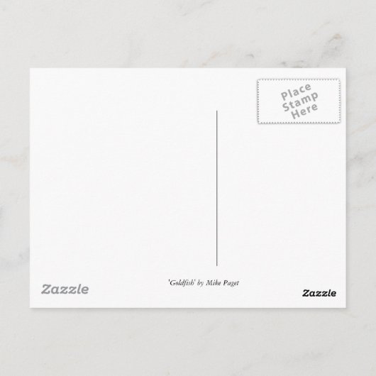 Goldvis Briefkaart (Achterkant)