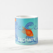 Goldvis met Jouw naam Koffiemok (Center)