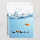 Goldvis onder aquarium kaart (Voorkant / Achterkant)