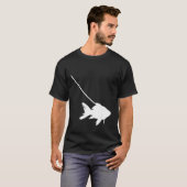 Goldvis op een waterpas-aquarium dierentuin C T-shirt (Voorkant volledig)