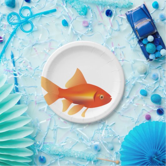 Goldvis Papieren Bordje (Feest)