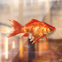 Goldvis Raamsticker