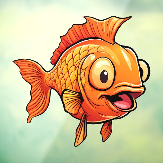 Goldvis Raamsticker (Vel 3)