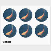 Goldvis Ronde Sticker (Vel)