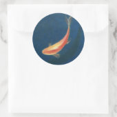 Goldvis Ronde Sticker (Tas)