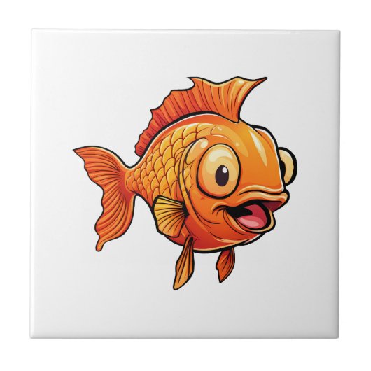 Goldvis Tegeltje (Voorkant)