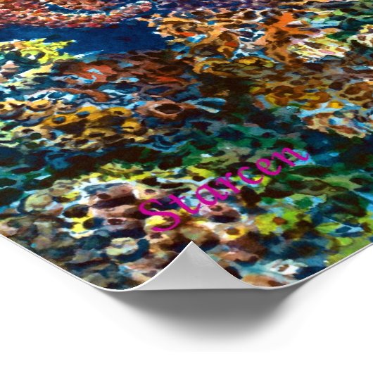 Goldvis van het Zee Poster (Hoek)