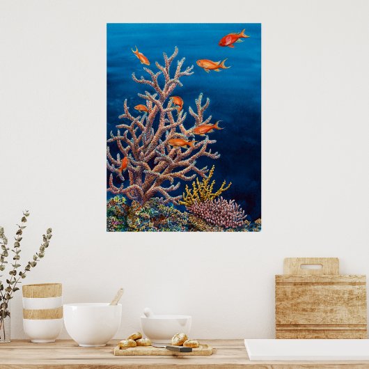 Goldvis van het Zee Poster (Keuken)