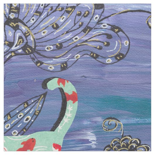 Goldviskatten Stof (Close Up)